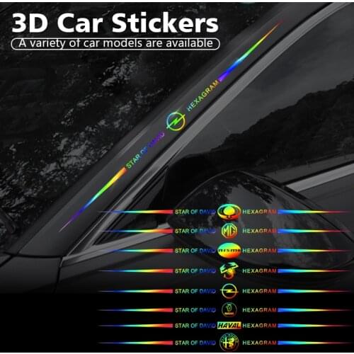1pcs Car Decorative Reflective Sticker Stying Accessories For SEAT Leon MK3 Ibiza 5F 6L 6J Altea EXEO Toledo 3 Cordoba Alhambra