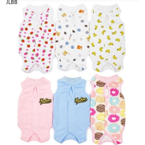 10pcs/lot Female Cat dog Surgery Suit Pet Cats Sterilization Clothes Pet Postoperative Vest Anti-Off Anti-bite
