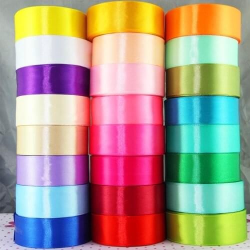 5Yards/Roll Silk Satin Ribbons Christmas Wedding Decoration Birthday Gift Box Wrapping DIY Handmade Crafts Materials 40 mm