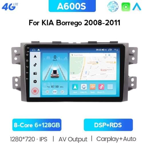 RDS 9'' IPS Android 10.0 Car Radio For Kia Borrego Mohave 2008-2012 Stereo Multimedia Video Player GPS Navigation BT FM Wifi HU