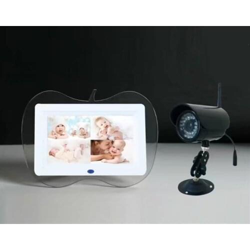 2.4Ghz Wireless 7" LCD QUAD DVR,Digital Baby Monitor,4 Channels Recording/Motion Detection function 1camera+1monitor