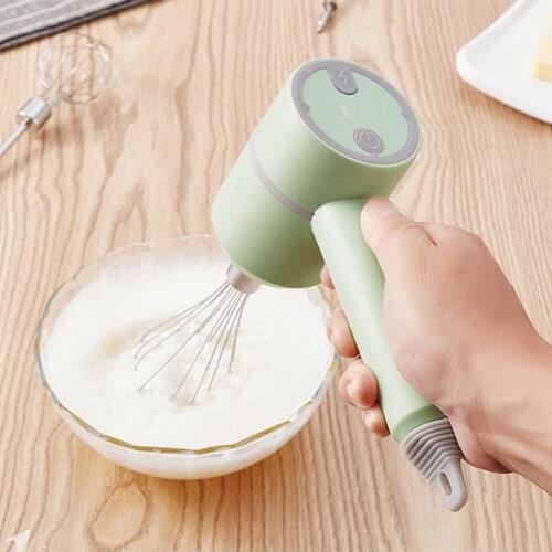 Wireless Whisk Portable USB Handheld Electric Frother Rechargeable 3 Gears Electric Food Blender Egg Beater Kitchen Accessories