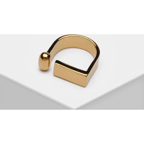 Amorita boutique Elegant fashion irregular geometric shape ring
