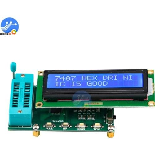 Digital IC Tester Integrated Circuit Tester 74 Series 40Series IC Logic Gate Testing TES200 Precision Integrated Circuit Checker