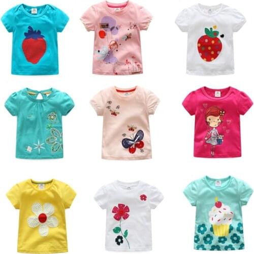 Children summer clothing baby girls T shirt cotton dinosaur short sleeve T-shirt kid boy casual sport T-shirt 2-8Y shirts