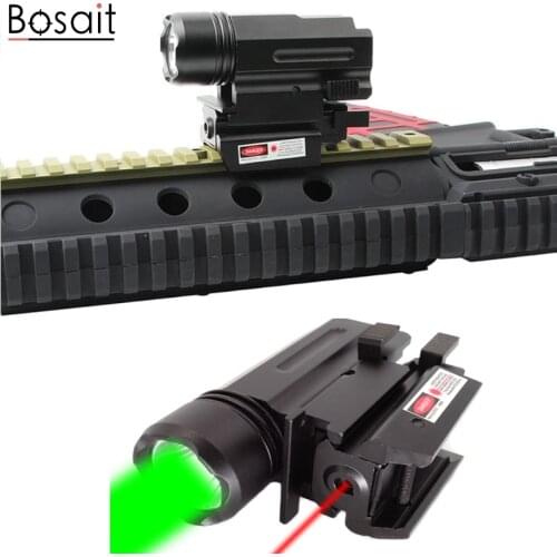 Glock Light Green Red Laser Sight Flashlight Combo Laser Sight 2 In 1 for Hunting Laser Glock19 Light Battery Included