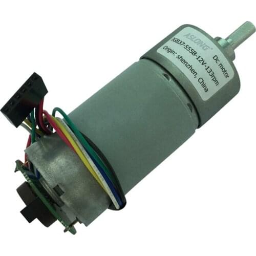 JGB37-555B Encoder DC Gear Motor Motor Speed Measuring Disk Motor 6V 12V 24V 5RPM-640RPM