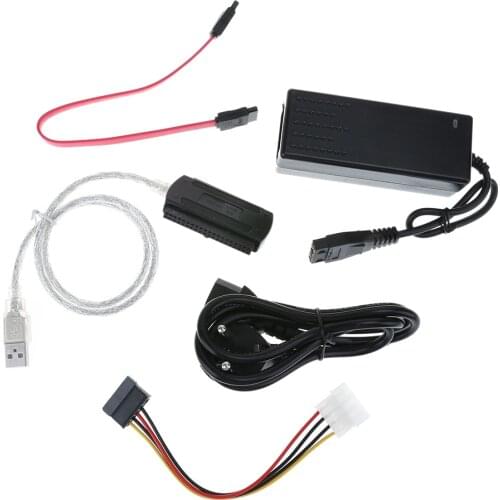 USB 2.0 To IDE/SATA Adapter Converter Cable Support up to 3TB Supports for IDE/SATA HDD 2.5"/3.5" HDD 5.25''DVD CD Driver/Burner