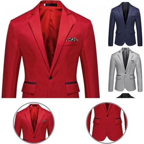 Classic Casual Formal Lapel Suit Coat for Business Men Blazer Classic Casual Formal Lapel Suit Coat for Business