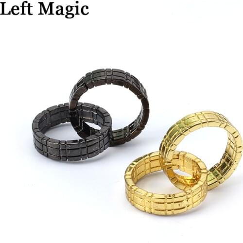 1set Himber Ring Gold Black color can choose Magic Tricks Ring Close Up Magic Props