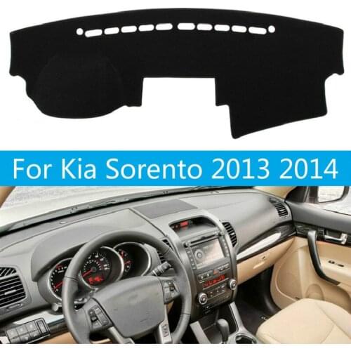 For Kia Sorento 2013 2014 Car Dashboard Cover Mat Pad Anti-UV Sun Shade Instrument Protective Carpet Cushion Styling Accessories