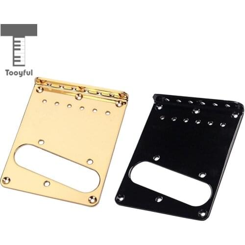 Tooyful Metal 6 String Guitar Bridge Plate for Tele TL Electric Guitar Replacement