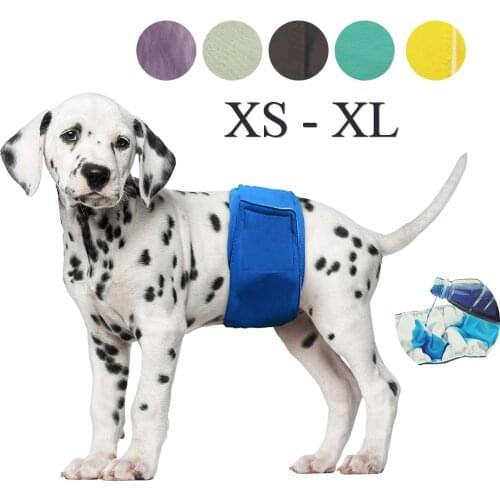 Reusable Wrap Diapers Male Dogs Washable Puppy Belly Band Dog Nappies Wraps Waterproof Breathable Physiological Sanitary Pants