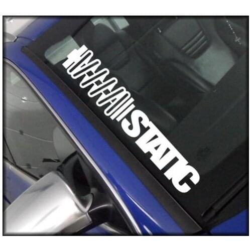 For 2x STATIC JDM (Choice of colour) 55 cm Door Sticker DUB FUN Tuning Decal Car and Motorbike Pick Up Styling