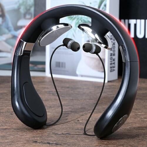 Portable Neck Massager Magnetic Relax 3 Modes 15 Levels Bluetooth Headphone