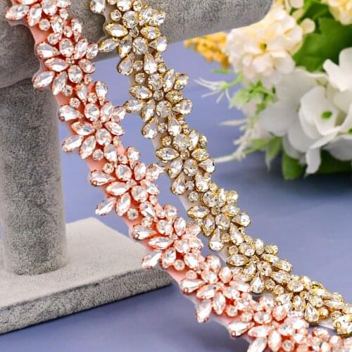 TRiXY S269 Bling Rhinestone Belt Wedding Belts Jewelry Belt Crystal Bridal Belt Wedding Sash Waist Belt for Wedding Accessories