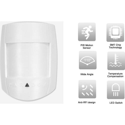Wired PIR Motion Sensor Dual Passive Infrared Detector For Home Burglar Security Alarm System