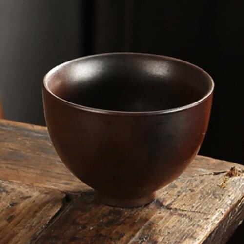 Retro japanese tea master cup Antique ceramic tea cup hand-painted tableware tea water cup feature firewood sample teacup