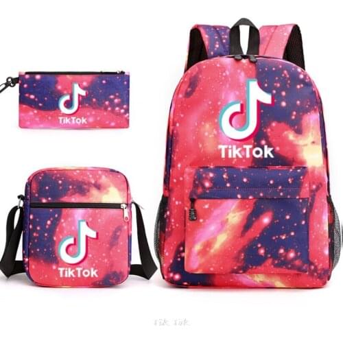 TIK TOK Backpack Children School Bag Bookbag Men Women Travel bags Mochila Daily Rucksack