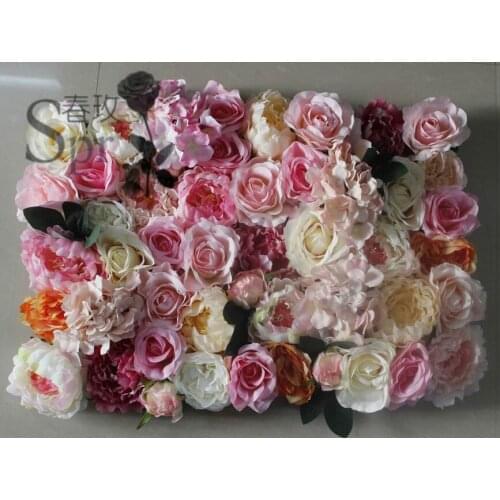SPR mix color with leaf Artificial silk rose wedding flower wall backdrop arch table centerpiece decorations 10pcs/lot