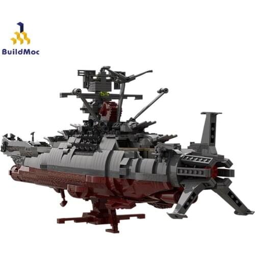Buildmoc Space Wars Movie Spaceship Battleship Yamato Famous City Boat Warship Bricks Moc Building Blocks Educational Toys Gifts