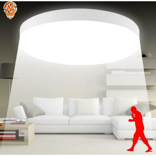 PIR Motion Sensor LED Ceiling Light 8w 18w Sounds Control Ceiling Lamp 85-265V Surface Mount Lighting Fixture For Home Lighting