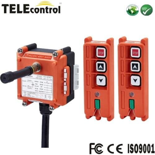 Telecrane F21-2S 2 Keys single step up down electronic hoist Wireless Industrial Remote Control Transmitter Push Button Switch