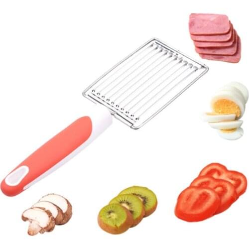 Tomato Slicer Stainless Steel Fruit Vegetable Slicer Tomato Cutter Banana Strawberry Meat Cutter Cooking Tools Kitchen Accessory