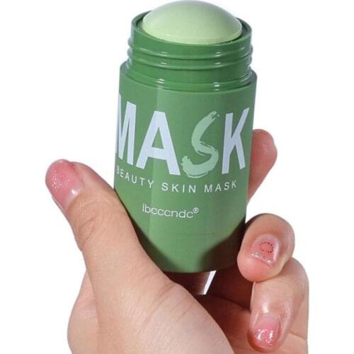 Green Tea Clean Face Mask Stick Moisturizing Oil Control Pores Dirt Blackhead Acne Removal Beauty Skin Care Masks