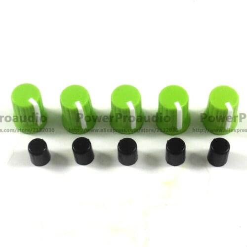 5 x light GREEN Rotary Knob NI For Traktor Kontrol Z1 Z2 S2 S4 S5 S8 DJ Controller Mixer