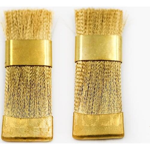 1pc Dental Copper Brush Teeth Tools Brass Wire Cleaning Brush For Clean Nail Drill Bit Burs Teeth Whitening Cleaning Material