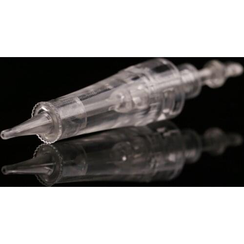 10pcs/lot Disposable Bayonet Microblading Cartridge Needle For PMU Machine 1R Permanent Makeup Eyebrow Tattoo Needles