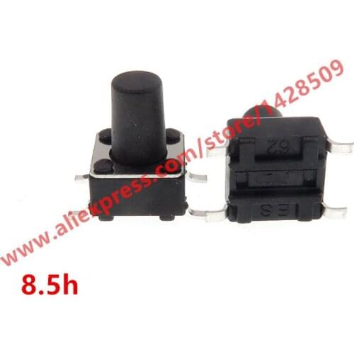 200PCS SMD Switch 6*6*8.5mm 4Pin Tactile Tact Push Button Micro Switch Self-reset Switches