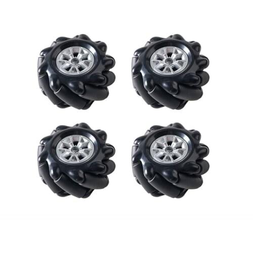 4pcs/Lot 60mm Plastic Mecanum Omnidirectional Wheel 2.3in Universal Wheel For Smart ROS Robot Chassis DIY AGV Drift Competition