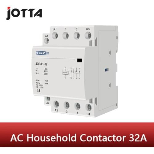 4P 32A 220V/230V 50/60HZ din rail household ac contactor 1NO 3NC/ 2NO 2NC/3NO 1NC/4NO/4NC