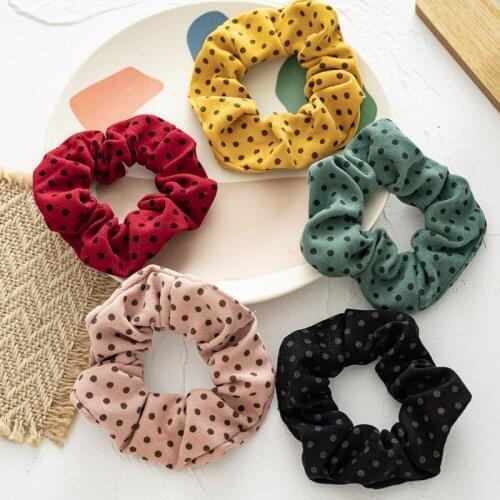 5PCS Hair Scrunchies Blumen Haargummis Hear Bobbles Hearband Sortiert