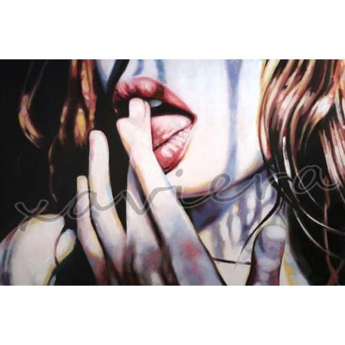 Xaviera Sexy Lips Diamond Painting Diy 5D Full Diamond Embroidery Mosaic Rhinestone Picture Cross Stitch Kit Handmade Artwork