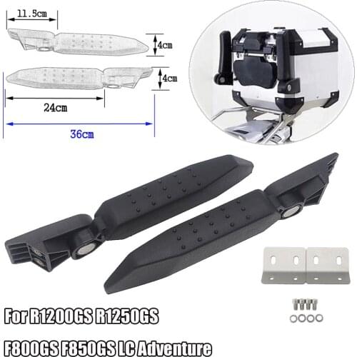 For BMW R1200GS R1250GS R 1200 GS F800GS F850GS LC Adventure ADV MT09 Tracer MT10 Motorcycle Aluminum Rear Box Passenger Armrest
