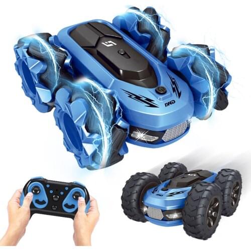 RC Car Remote Control Car RC Drift Sidetrack Stunt Automobile 2in1 Desert Wheel Four-Wheel Drive High&Low Speed Drift Vehicle