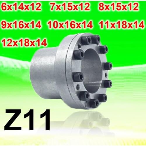 1PC TLK133 KTR206 Z11 Tensioning Shaft Locking Devices Assembly Keyless Connection Hub Expansion Sleeve 6x14x12 7x15x12 8x15x12