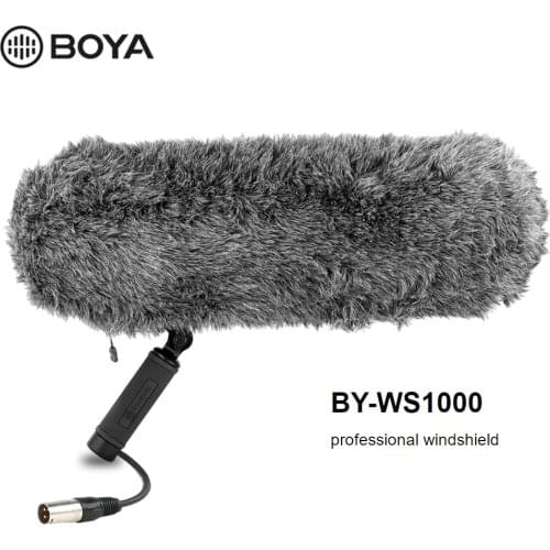 BOYA BY-WS1000 Microphone Blimp Windshield Suspension System Microphones for Canon Nikon Sony SLR camera Camcorder Recorder Mic