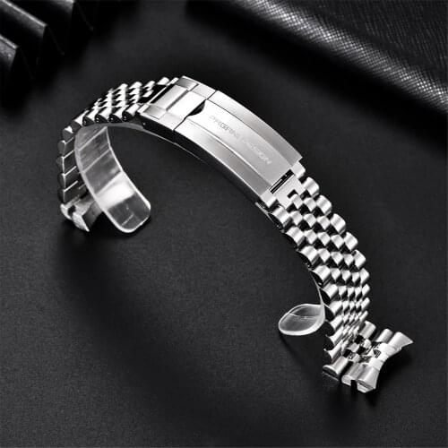 PAGANI DESIGN Original For PD1644,PD1662.PD1651 Watch 316L Stainless Steel Band Strap Jubilee bracelet width 20MM, length 220MM
