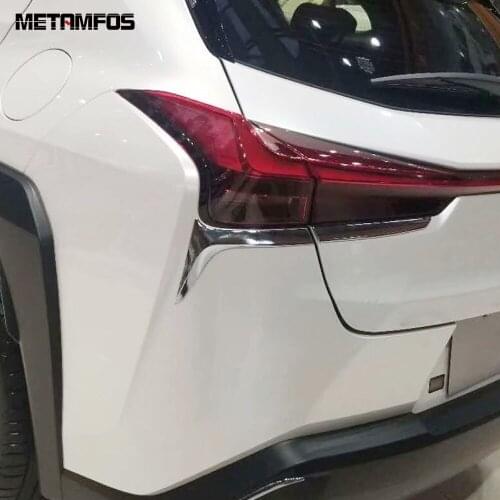 For Lexus UX 200 250h 260h 2019 2020 2021 Chrome Rear Light Lamp Strip Taillamp Molding Trim Decoration Sticker Car Accessories
