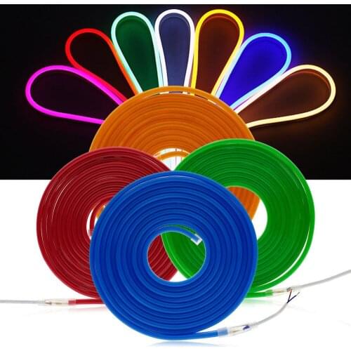 DC12V SMD 2835 Flexible LED Neon Strip Light Night Llights Waterproof tube led sign board rope Silica Gel Neon Rope Tube Strip