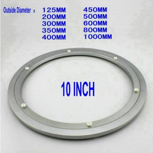 HQ H250 Outside Diameter 250MM (10 Inch) Quiet Solid Smooth Aluminium Lazy Susan Turntable Bearing Dining Table Free Shipping