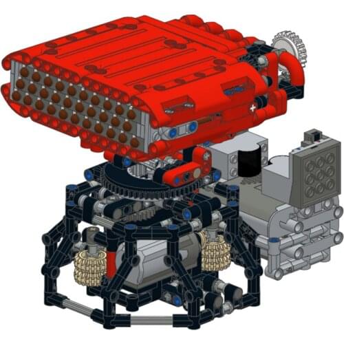 NEW 2021 Science and technology building block MOC rocket launcher missile bullet assembly toy model boys birthday present