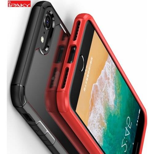 IPAKY for iPhone 7 8 Case SE 2020 Silicone Acrylic Hybrid Super Shockproof Thin Transparent Case for iPhone 7 8 Plus Case