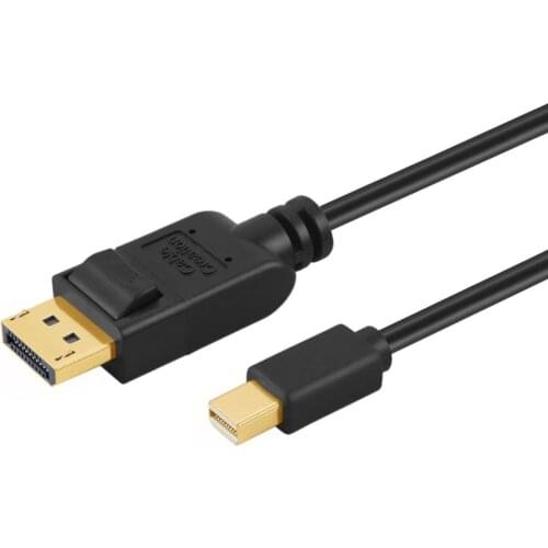Mini DP to DP Cable 4K@60Hz Mini DisplayPort (Thunderbolt ) to DP Adapter Cord Compatible with HDTV,Projector,4K UHD Monitors