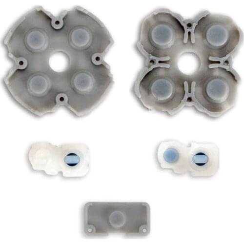 Soft Rubber Game Handle Button for PS5 Dual Sense Game Controller Conductive Adhesive D-pad Cross Key L1R1 Key