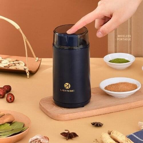 220V Grinder Household Multifunctional Small Grinder Electric Dry Grinding Grain Coffee Medicinal Material Grinding Grinder